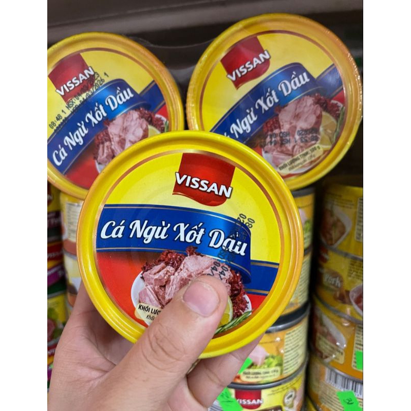 Cá Ngừ Xốt Dầu lon in Vissan Hộp 170g - 055