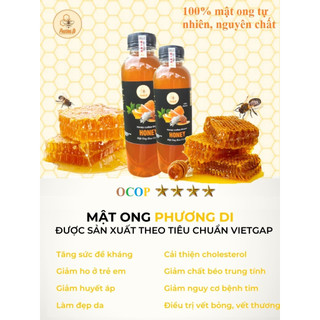 Mật ong Hoa Cà Phê loại đặc biệt 500ml, ocop 4 sao cấp tỉnh, nguyên chất 100% , không phụ gia, chất bảo quản