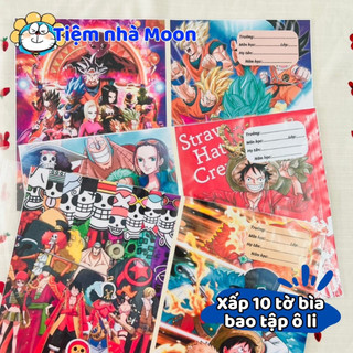 Bao tập sẵn giấy kiếng luffy, naruto