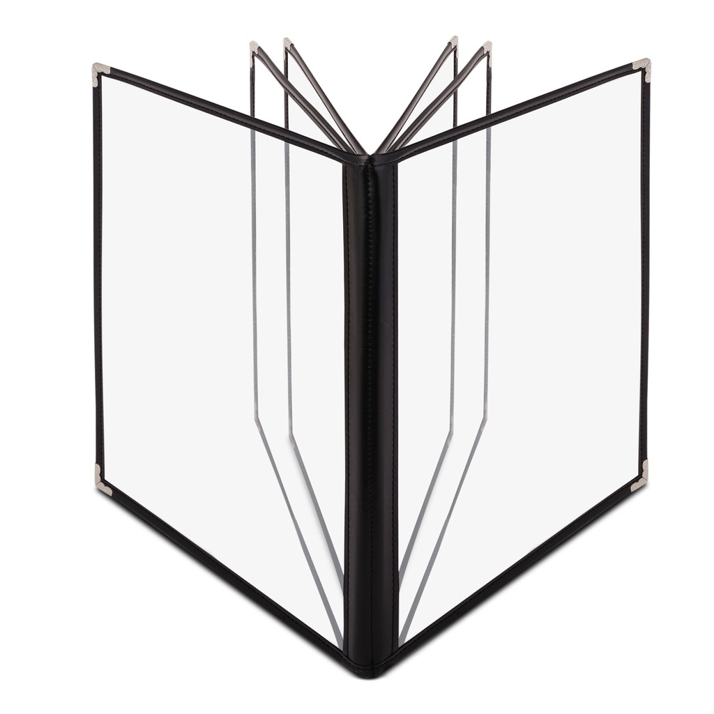 Bìa menu 24 trang   A4 màu đen