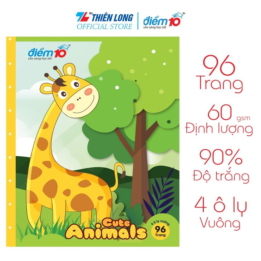 Tập học sinh 96 trang - 4 oly vuông Điểm 10 NB-028