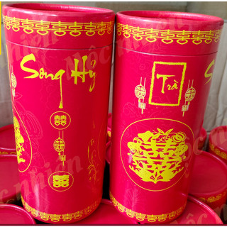 Lon trà cưới song hỷ phi 85, 100gr lài