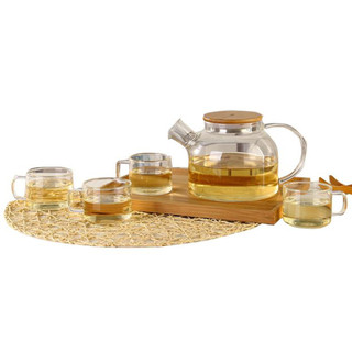 Bộ bình trà thủy tinh deli 6 món - gph20/l6