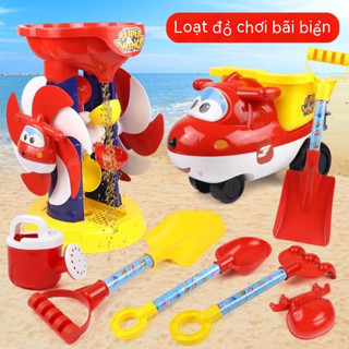 Đồ chơi guồng quay xúc cát, bộ đồ chơi xúc cát đi biển cho bé