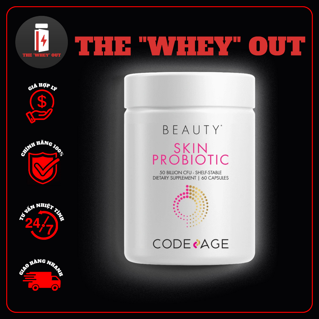 Viên uống lợi khuẩn CodeAge Skin Probiotic 60 viên