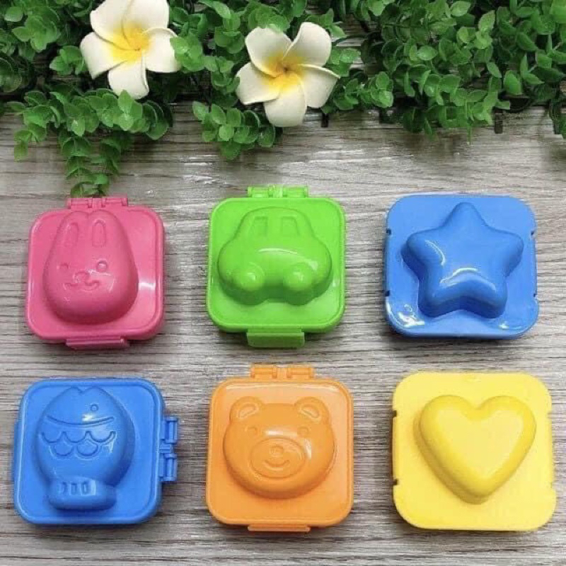 Khuôn cơm set 6 tạo hình thú ngộ nghĩnh