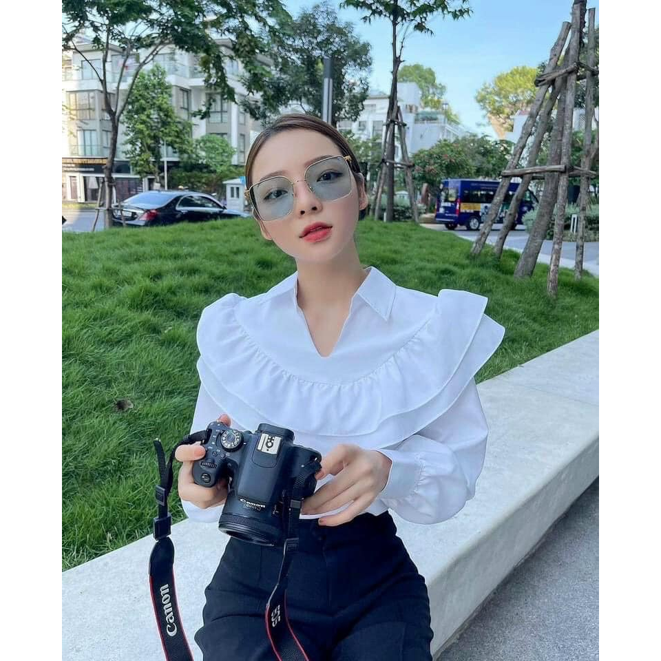 Kính mát thời trang nữ kim loại dáng vuông 𝐑𝐄.𝐌𝐄 KSC02 Bisouhanoi