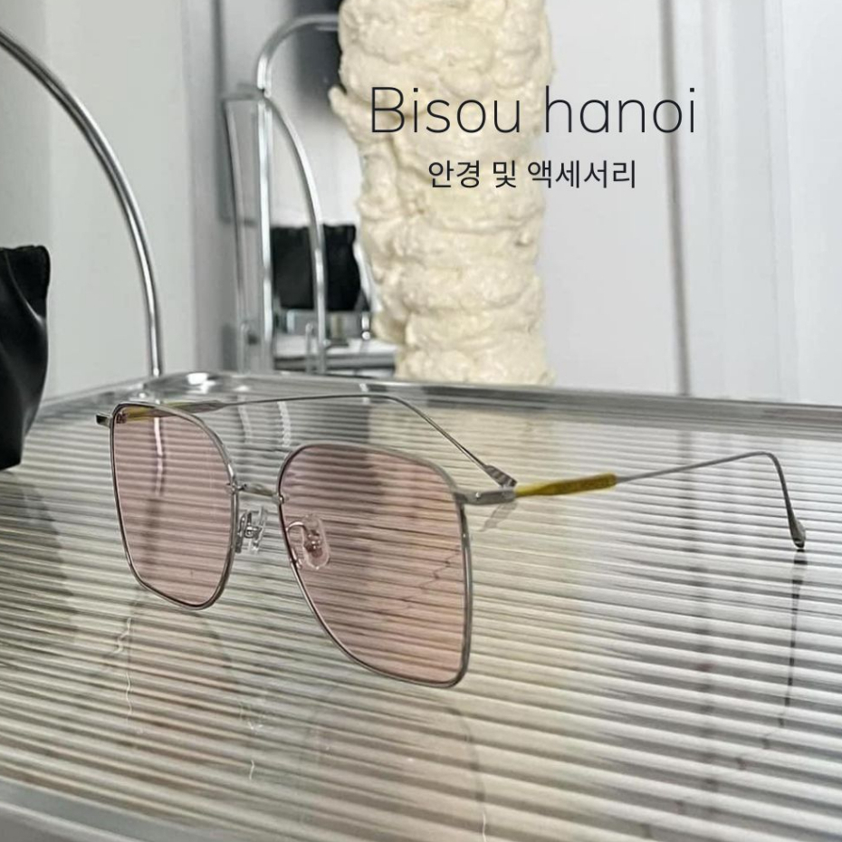 Kính mát thời trang nữ kim loại dáng vuông 𝐑𝐄.𝐌𝐄 KSC02 Bisouhanoi