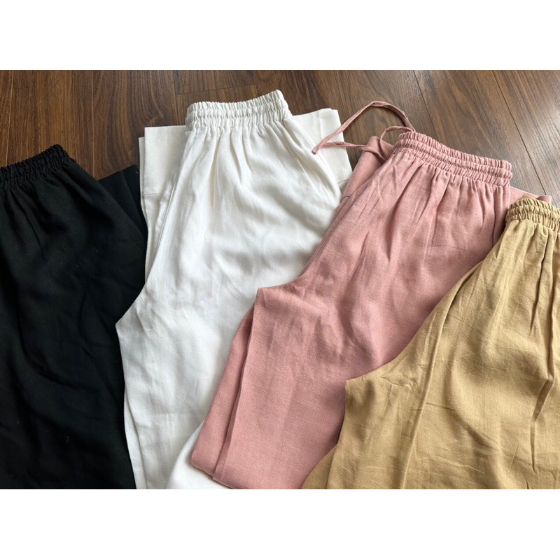Quần dài linen tưng dư xịn dài 100cm