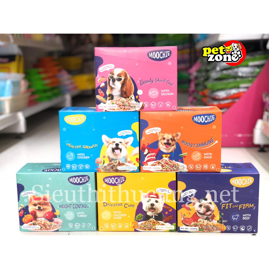 Thức ăn cho chó - Pate dinh dưỡng cho chó Moochie 85g & 120g
