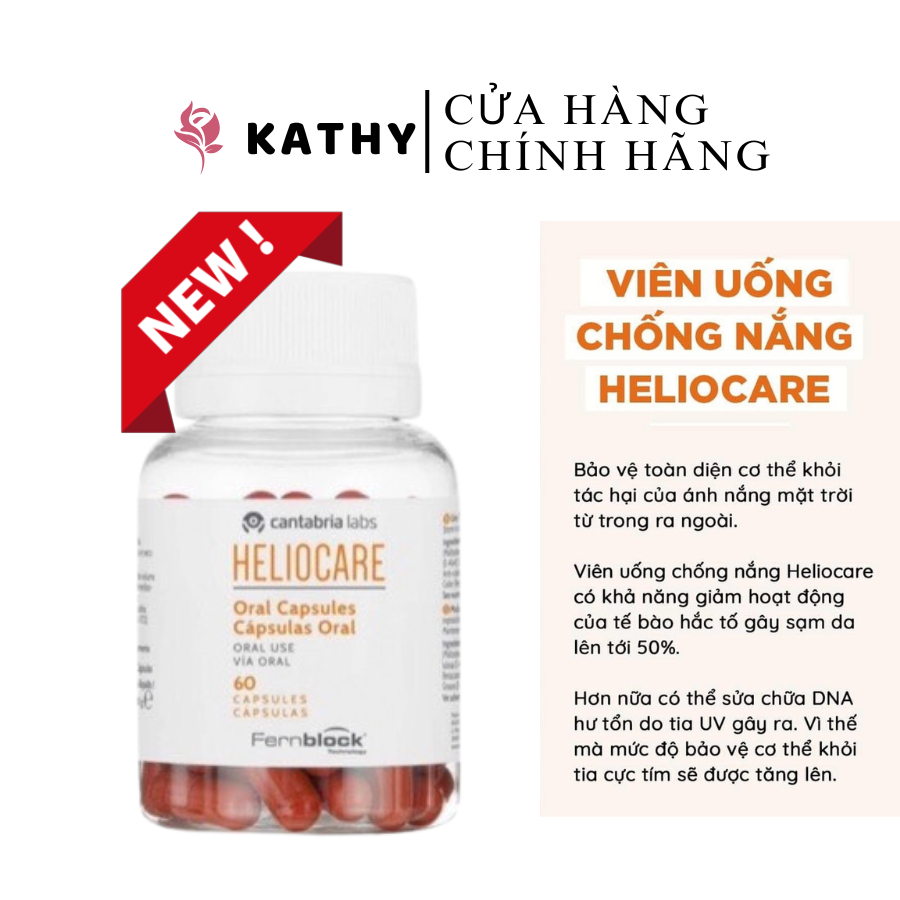 Viên uống chống nắng Heliocare Capsulas Oral 60v