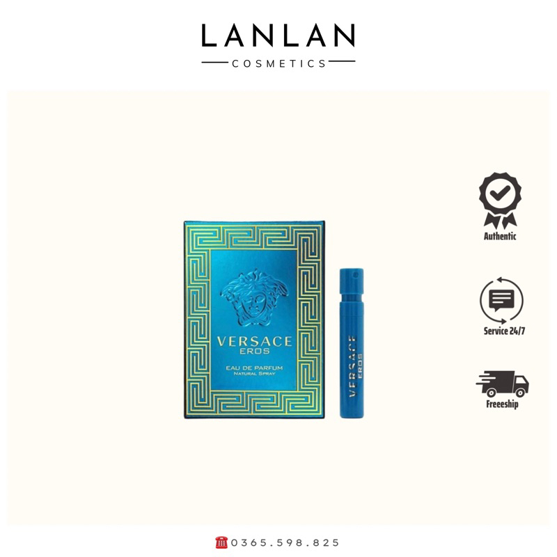 Mẫu thử nước hoa Nam Versace Eros Man EDP [Vial 1ml]