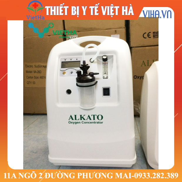 [HÀNG CHÍNH HÃNG ALKATO] MÁY TẠO OXY Y TẾ CÔNG SUẤT 5 LÍT HÀM LƯỢNG OXY TINH KHIẾT 93% ALKATO KSOC-5