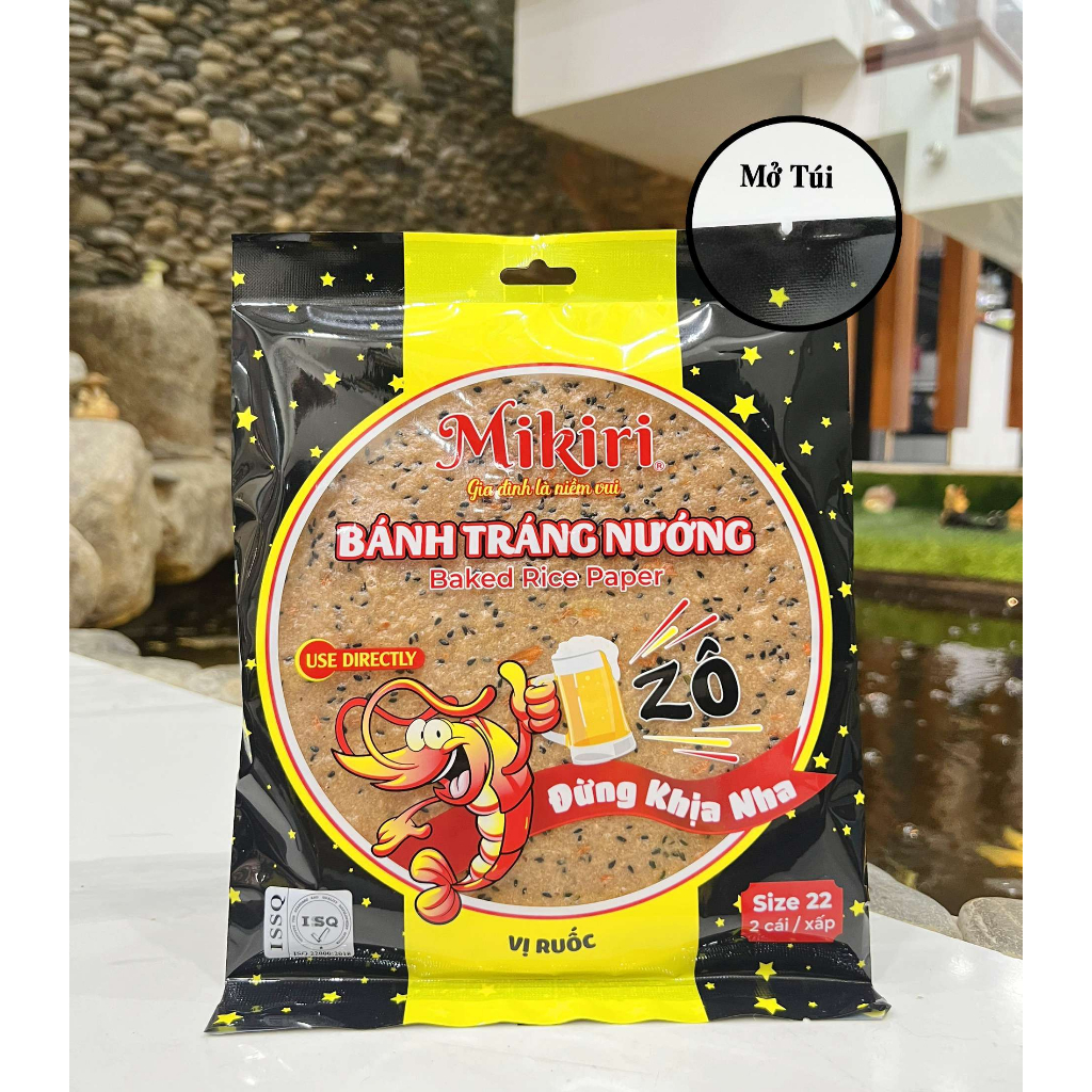 Bánh Tráng Nướng Cà Khịa Vị Ruốc 12 xấp