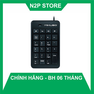 Bàn phím số mini máy tính R8-1810 Mikuso KB-047U cổng USB, wireless không dây K07G, bluetooth K07BT