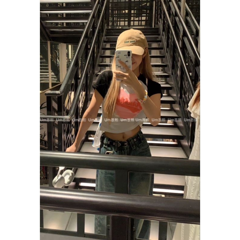 Áo Babytee Thêu Tim Hồng Cổ Tròn - Halinh Shop - Áo Thun Nữ Phối Tay Unisex