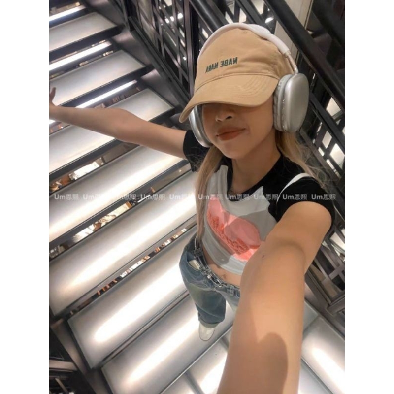 Áo Babytee Thêu Tim Hồng Cổ Tròn - Halinh Shop - Áo Thun Nữ Phối Tay Unisex