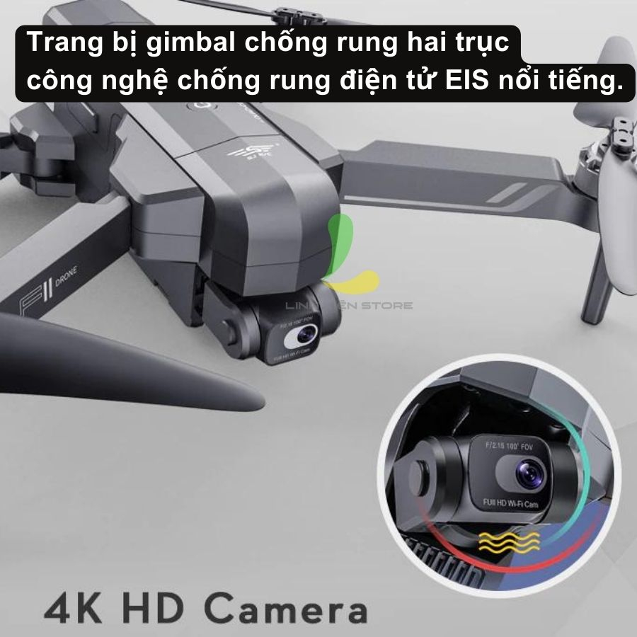 Máy bay điều khiển HOSAN flycam sjrc F11S 4K Pro 2021(Phiên bản 3km)