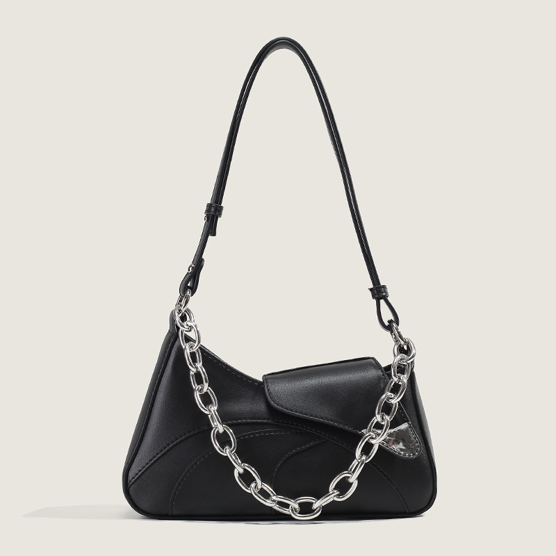 Túi kẹp nách thời trang cá tính, hiện đại, hàng Quảng Châu thiết kế mới năm 2023, túi xách phối dây xích dành cho nữ