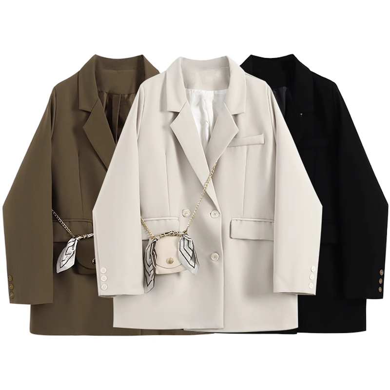 Ảnh thật 6 hình cuối-HC466.Áo blazer kèm túi phong cách cá tính Hàn Quốc