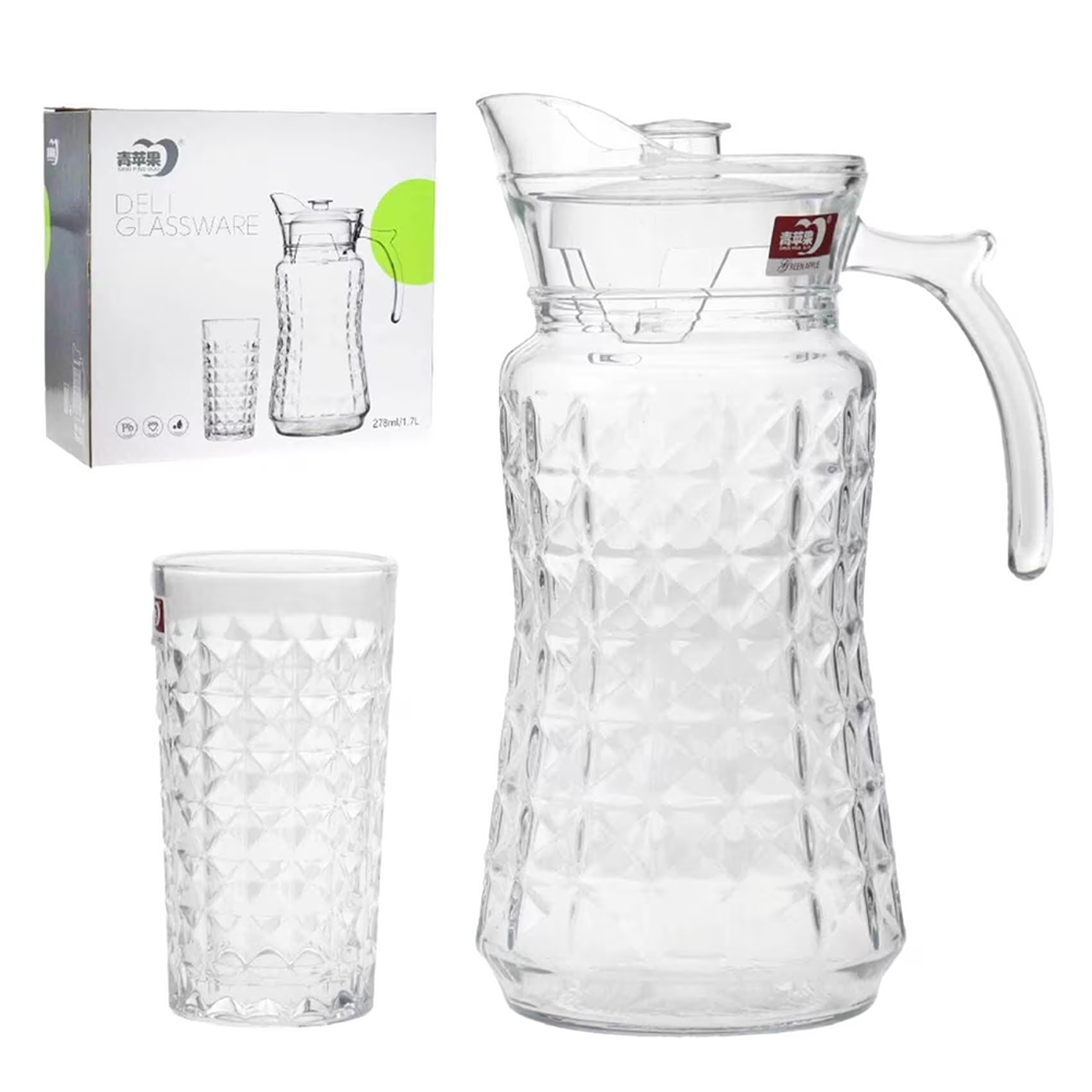 Bộ bình ly thủy tinh Deli Bright 7 món - YZH-33/L7