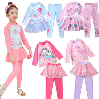 Đồ bơi cho bé gái tay dài size đại