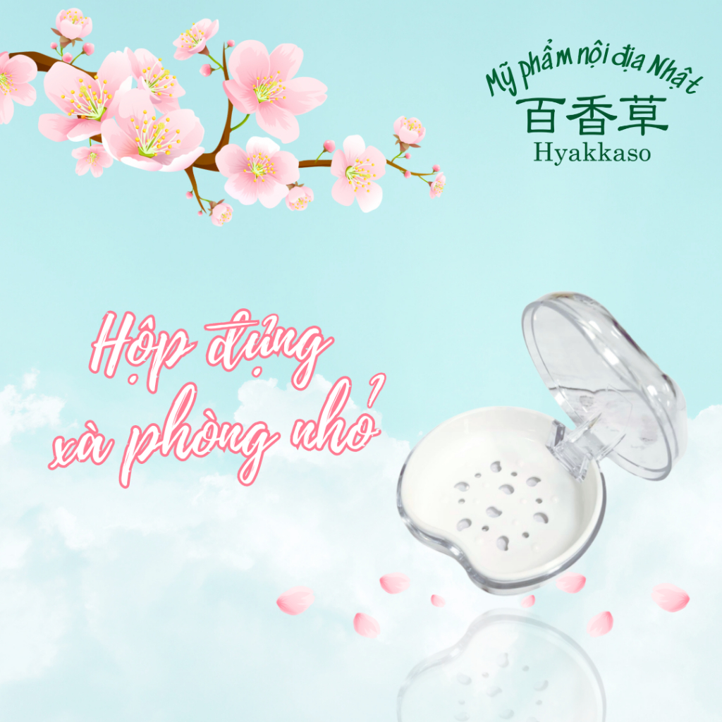 (LOẠI NHỎ) Hộp đựng xà phòng Hyakkaso 10g - Japanese Soap case