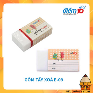 ✏️ Gôm tẩy xóa chì Thiên Long Điểm 10 E-09 siêu dẻo xoá siêu sạch mẫu mã đơn giản
