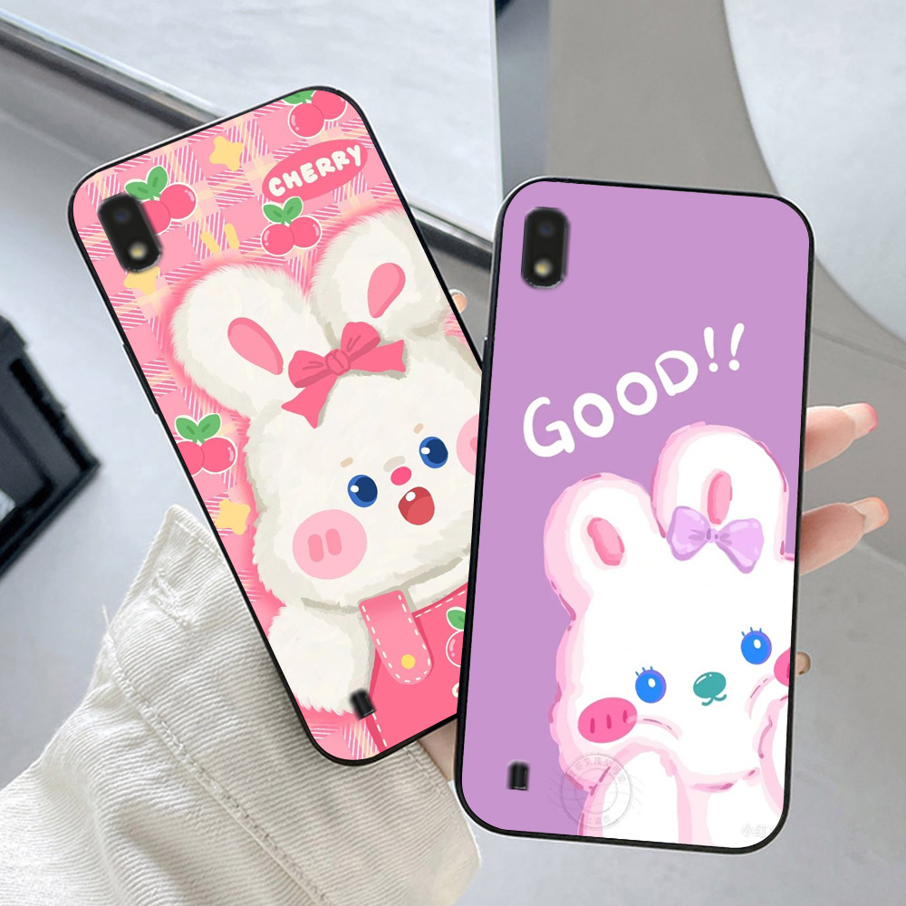 Ốp lưng Samsung a10 / ss m10 in hình thỏ trắng cute dễ thương