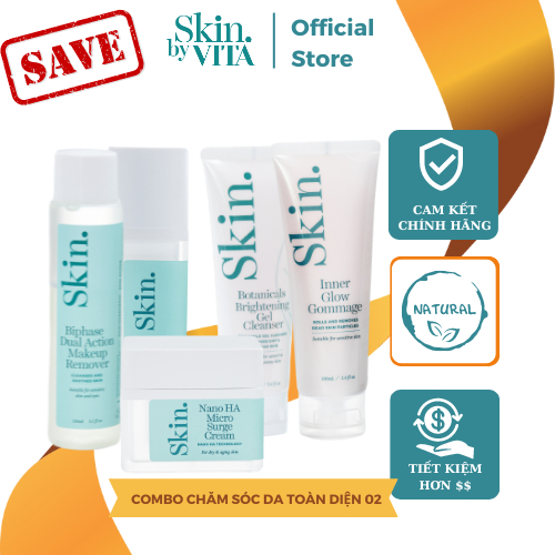 Combo 5 sản phẩm Essentials Skin by VITA dưỡng ẩm chuyên sâu dành cho mọi loại da