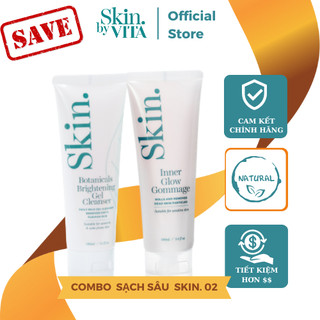 Bộ 02 sản phẩm làm sạch da chuyên sâu Skin by VITA dành cho mọi loại da
