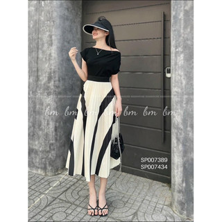 Set chân váy và áo lệch vai siêu xinh ạ