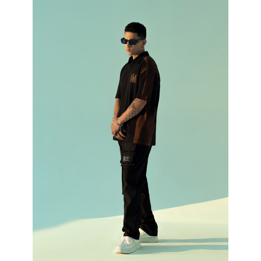 Quần kaki Amand Hang Loose Cargo Pant - Black QK007