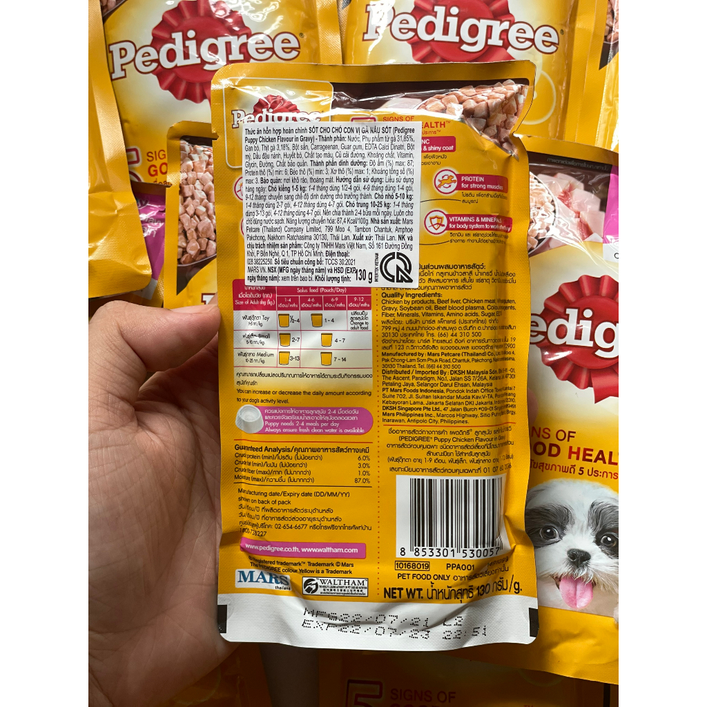 [THANH LÝ CẬN DATE] Pate PEDIGREE cho chó gói lớn 130gr