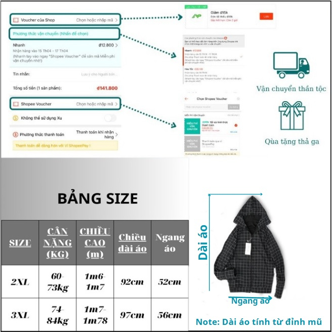 ÁO CHỐNG NẮNG NAM, NỮ DÀY DẶN THOÁNG MĂT THẤM HÚT MỒ HÔI, ĐẾN 85KG