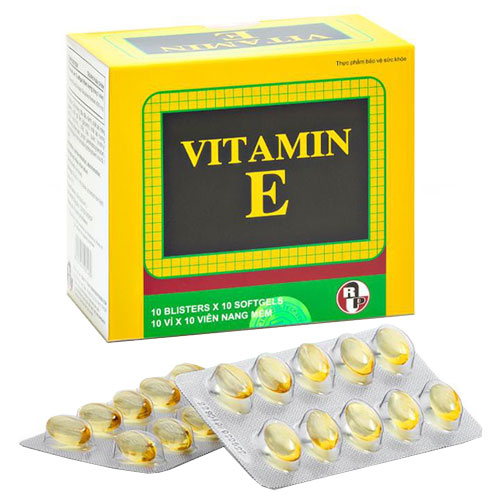 Viên uống Vitamin E Robinson Pharma USA, hỗ trợ ngăn ngừa lão hóa, tái tạo da hư tổn ( Hộp 10 vỉ x 10 viên nang )