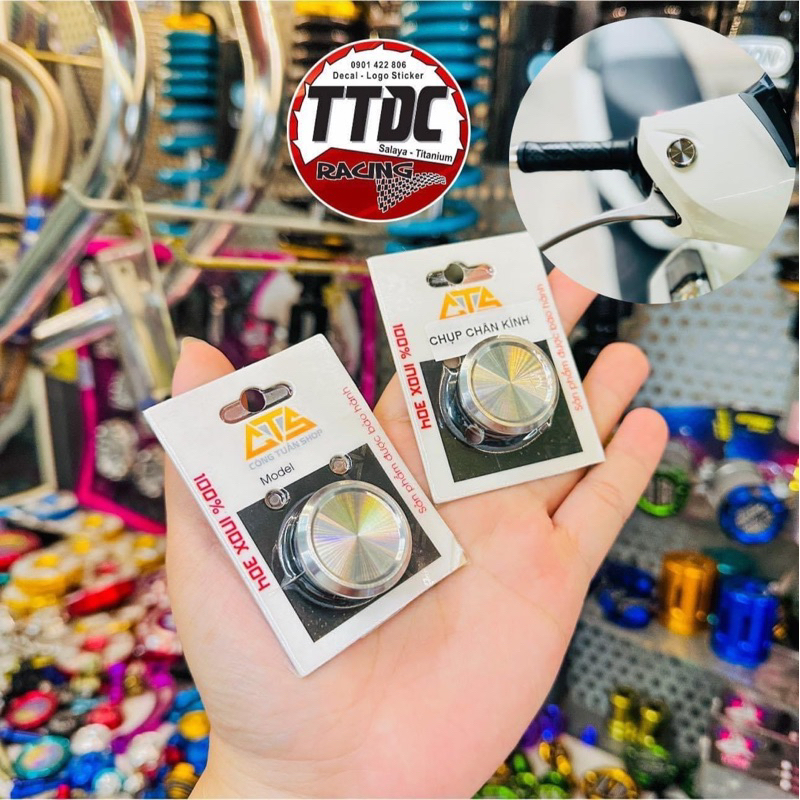 [Giá 1 cái] Nút chụp chân kính cnc inox 304 gắn lead ✌