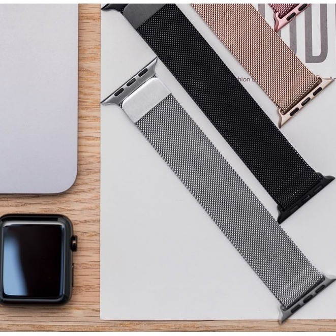Dây Đeo Đồng Hồ Thông Minh Milanese Loop Thép Không Gỉ - Dây Thép Size 42/44/45/49mm - MobileCity