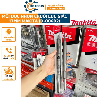 Mũi đục nhọn chuôi lục giác 17mm makita d-08682 chính hãng | hùng cường tools