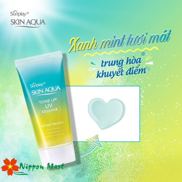 Kem chống nắng Skin Aqua Nhật Bản lên tone trắng sáng Tone up UV SPF 50+ PA++++ 80gr❤