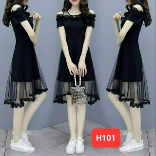 Đầm khoét vai