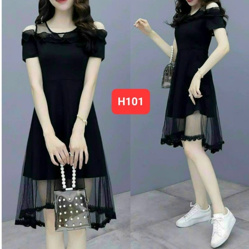 Đầm khoét vai