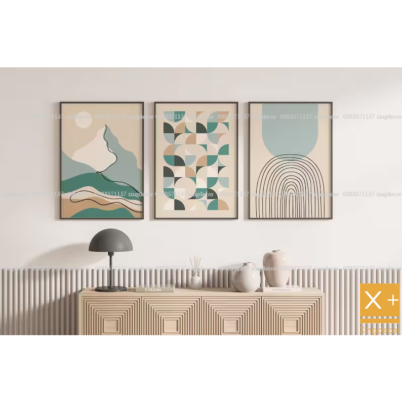 tranh treo tường decor phòng có đinh và móc tặng kèm. tranh Xingdecor X-602
