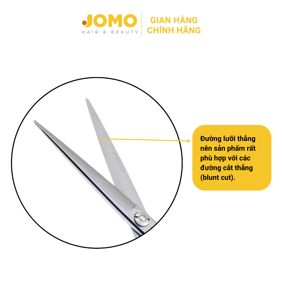 Kéo cắt tóc AKAFUJI lưỡi thẳng quai offset vênh size 6.0 inches CA603 - Jomo Hair & Beauty