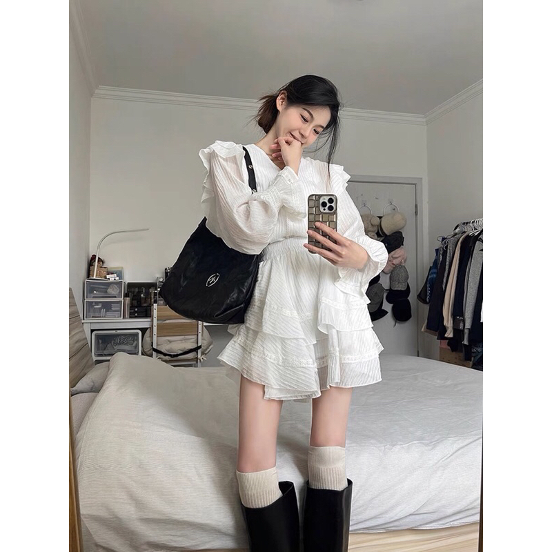 Set váy trắng tiểu thư xinh xắn cho các nàng ☺️☺️