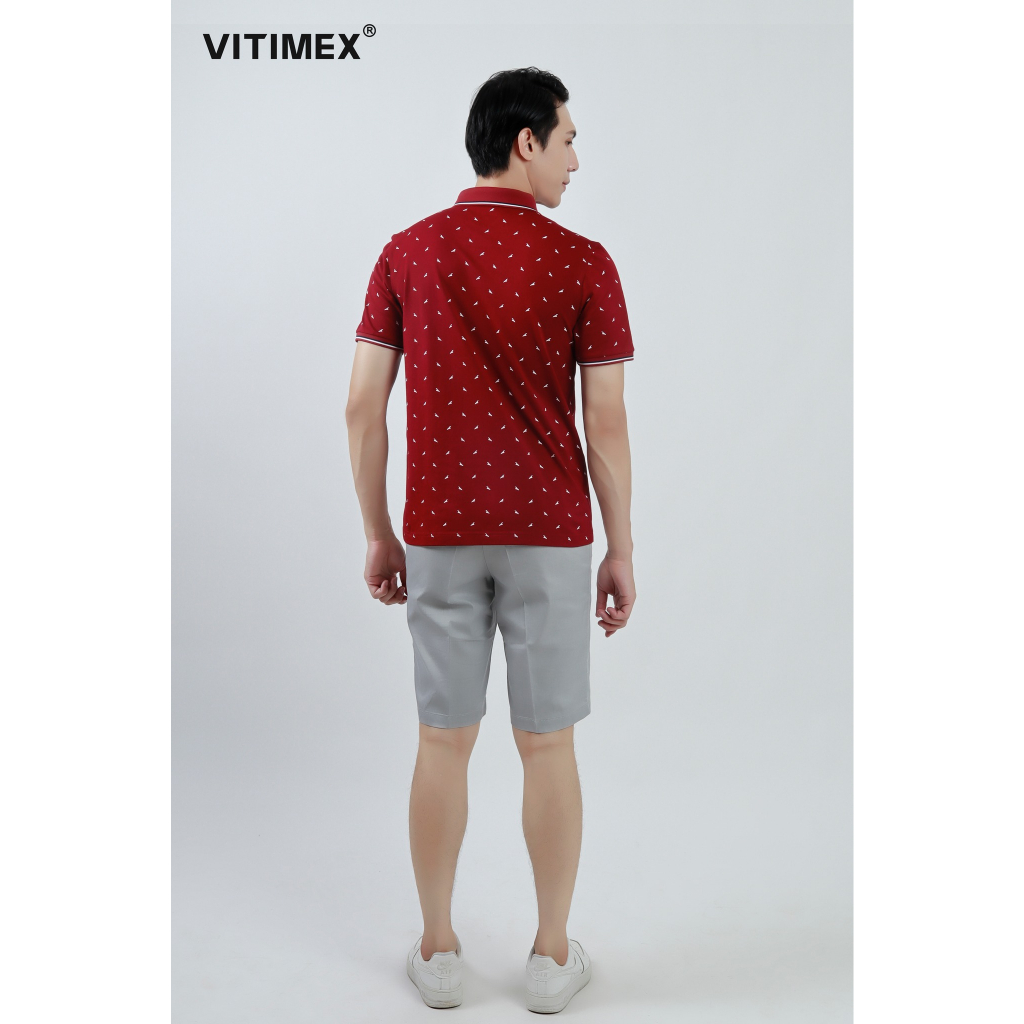 Áo thun nam Polo VITIMEX sợi Tre mềm mượt thoáng khí ATS3003