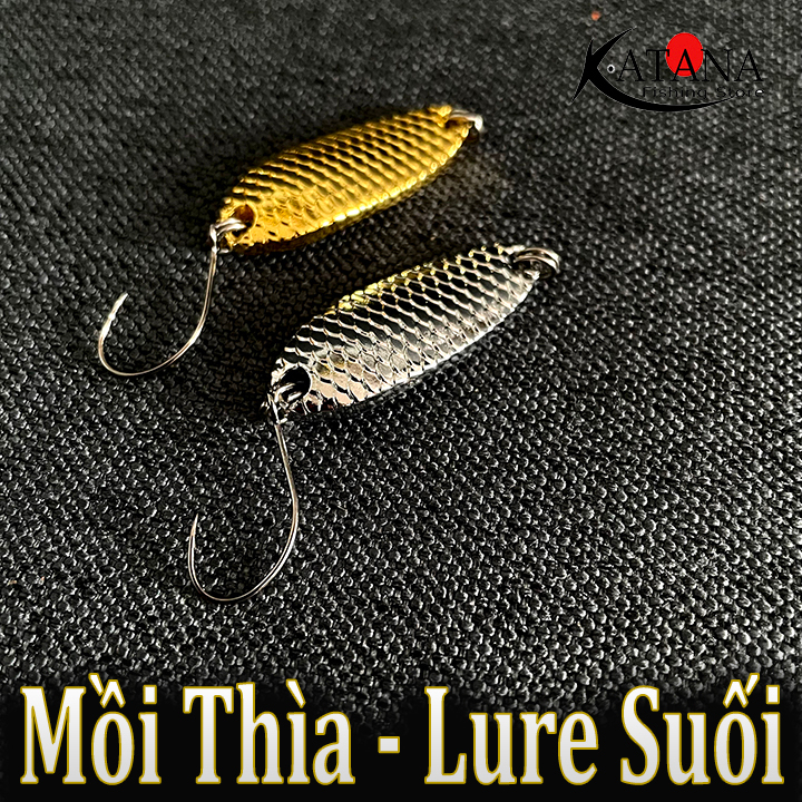 Mồi thìa câu suối, câu lure suối - câu cá mương, cá rô phi..