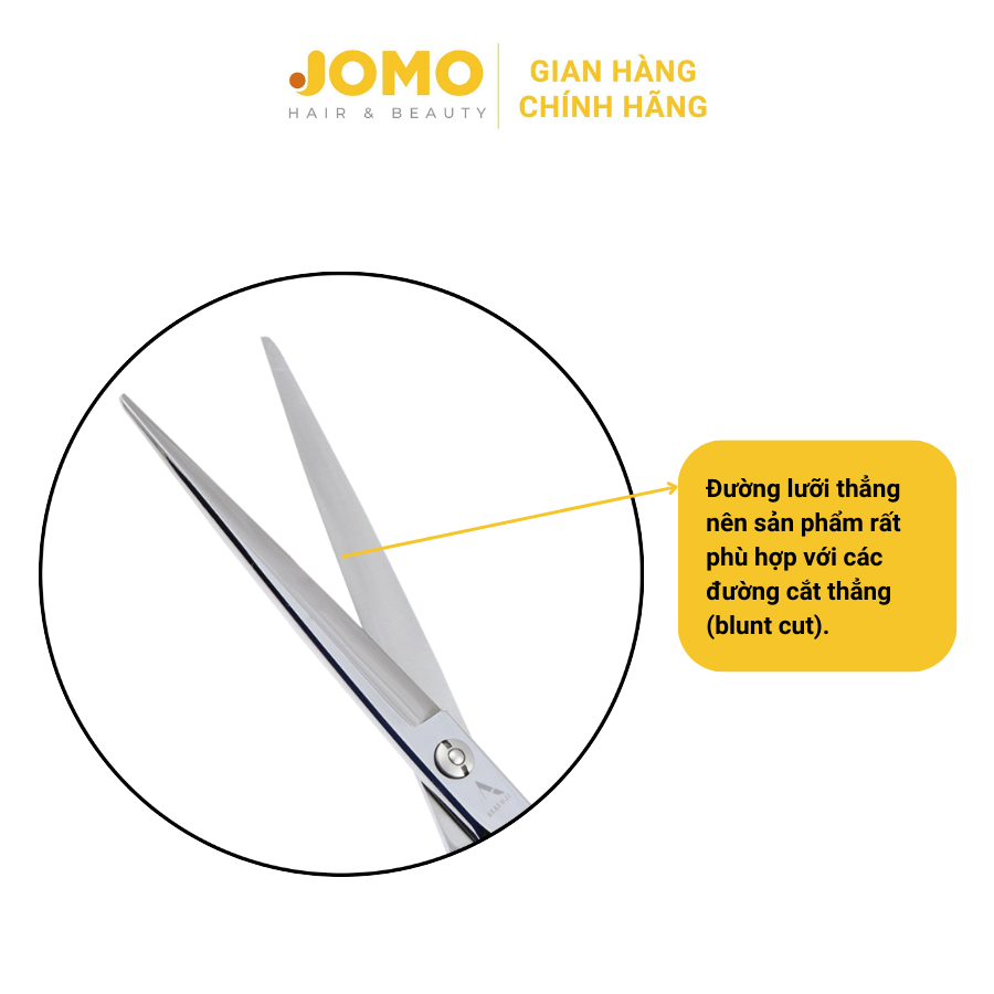 Kéo cắt tóc AKAFUJI lưỡi thẳng quai offset vênh size 7.0 inches CA703 - Jomo Hair & Beauty
