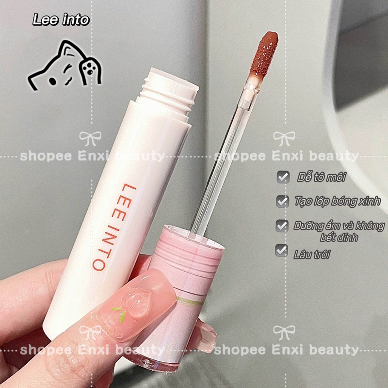 Son Bóng LEE INTO Dưỡng Ẩm Chống Nước, Lâu Trôi Không Phai