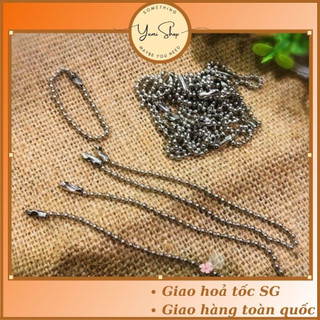 Dây Bi Inox Handmade Hạt 2.4mm Phôi Làm Móc Chìa Khóa Gắn Gấu Bông Logo Hãng Làm Quà Tặng Event Sự Kiện